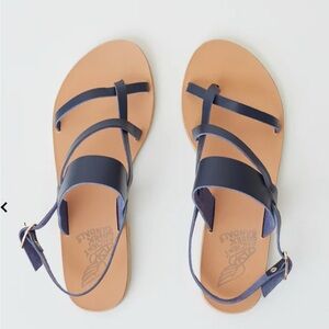 NWOT Ancient Greek Sandals in Navy and Tan. Were worn missing the box or tags.